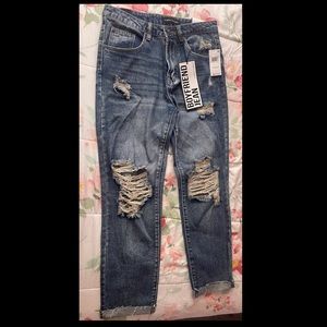 Almost Famous Blue Ripped Boyfriend Jeans